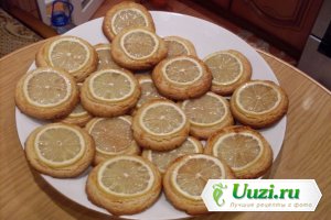 Миндальное Новогоднее печенье с дольками лимона