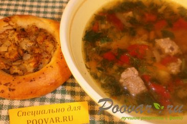 Суп с фрикадельками и вялеными помидорами Шаг 8 (картинка)