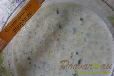 Холодный суп из огурцов и кабачков Шаг 7 (картинка)