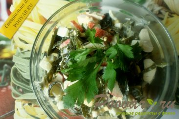 Салат из морской капусты и крабовых палочек Шаг 6 (картинка)