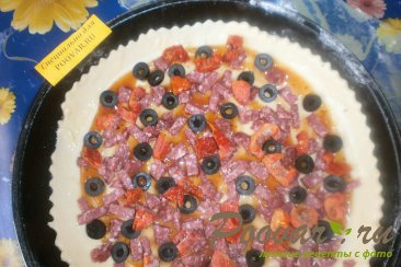 Пицца с маслинами и вялеными помидорами Шаг 12 (картинка)