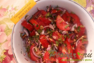 Салат с орехами и помидорами Шаг 9 (картинка)