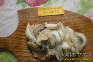 Салат из баклажанов с маринованным огурцом и картофелем Шаг 8 (картинка)