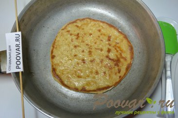 Лепешки со шпинатом, сыром и колбасой Шаг 12 (картинка)
