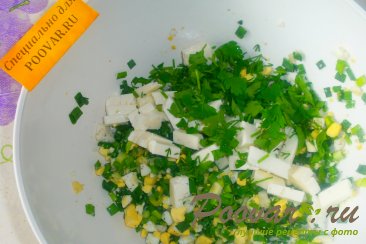 Салат с зелёным луком Шаг 5 (картинка)