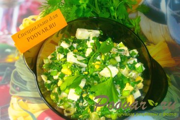 Салат с зелёным луком Шаг 7 (картинка)