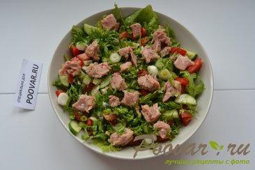 Овощной салат с тунцом Шаг 5 (картинка)