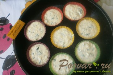 Сырные кексы с зеленью Шаг 5 (картинка)