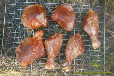 Курица с кетчупом на мангале Шаг 6 (картинка)