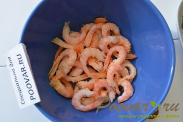 Креветки в сливочно-чесночном соусе с пастой Шаг 2 (картинка)