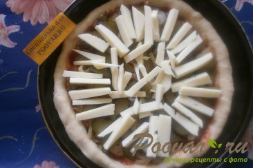 Пицца с луком и маринованными огурцами Шаг 14 (картинка)