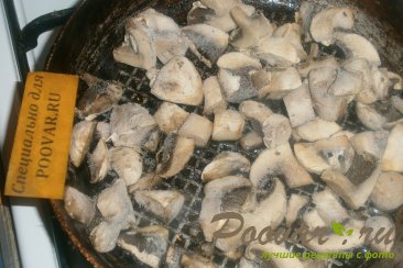 Лепёшки с моцареллой и грибами Шаг 3 (картинка)