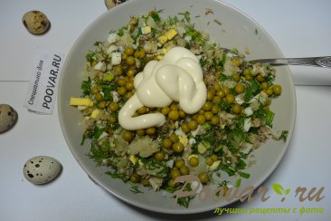 Салат из рыбных консервов с картофелем и яйцом Шаг 5 (картинка)