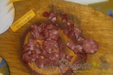 Тушёный картофель с колбасой и вялеными помидорами Шаг 4 (картинка)