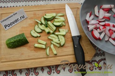 Овощной салат с сыром и колбасой Шаг 2 (картинка)