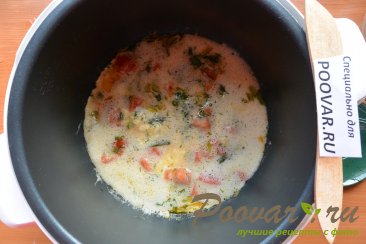 Омлет с помидорами и сыром в мультиварке Шаг 9 (картинка)
