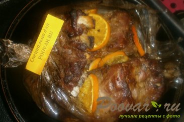 Свиные рёбрышки с апельсином в духовке в рукаве Шаг 10 (картинка)