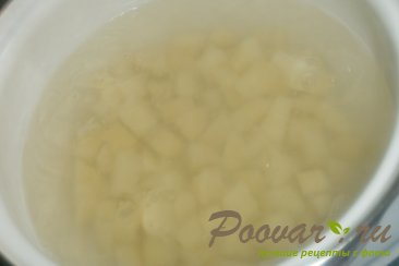 Постный суп с грибами и зелёным горошком Шаг 2 (картинка)