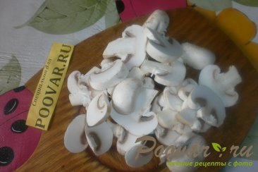 Постный суп с грибами и зелёным горошком Шаг 8 (картинка)