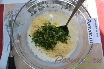 Лепешки с сыром и зеленью на сковороде Шаг 7 (картинка)