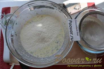 Лепешки с сыром и зеленью на сковороде Шаг 9 (картинка)