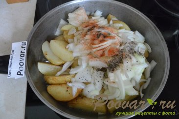 Картофель с овощами на сковороде Шаг 6 (картинка)