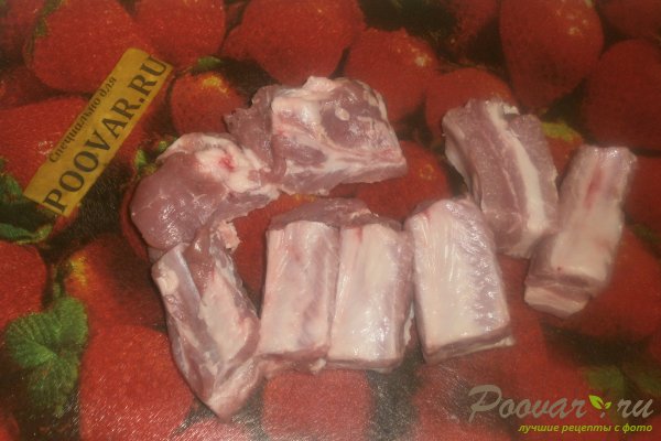 Свиные рёбрышки с мёдом и соевым соусом Шаг 2 (картинка)
