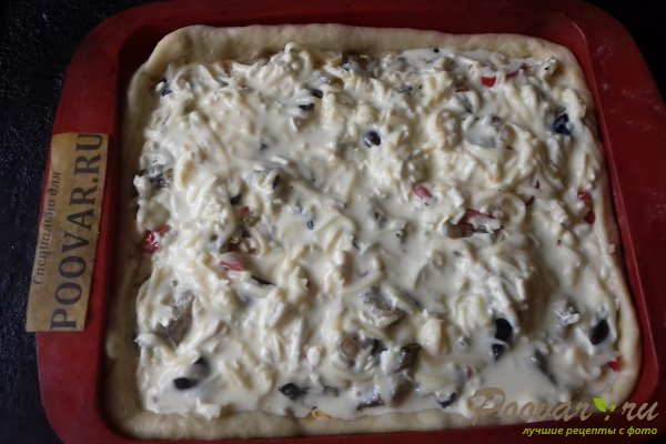 Пирог с начинкой из баклажан и сыра Шаг 16 (картинка)