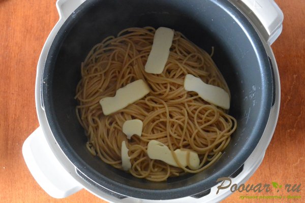 Спагетти с брынзой и яйцами в мультиварке-скороварке Шаг 7 (картинка)