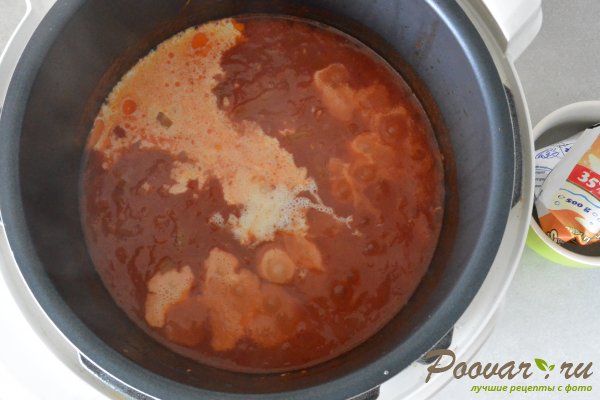 Фрикадельки в томатно-сливочном соусе в мультиварке Шаг 14 (картинка)