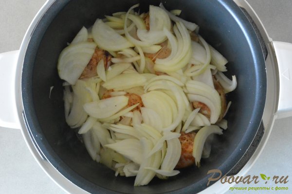 Тушеные куриные голени с овощами в мультиварке-скороварке Шаг 5 (картинка)