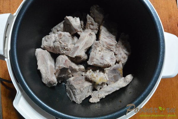 Суп с фасолью и мясом в мультиварке-скороварке Шаг 6 (картинка)
