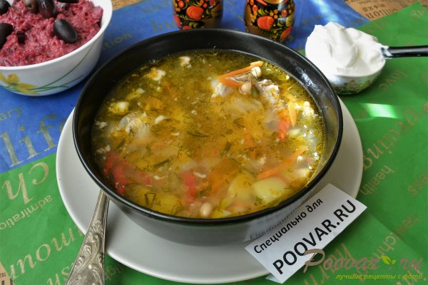 Суп с фасолью и мясом в мультиварке-скороварке Шаг 14 (картинка)