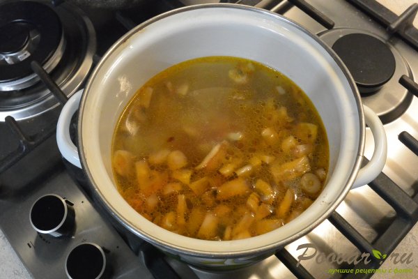 Грибной суп с шампиньонами и сливками Шаг 9 (картинка)