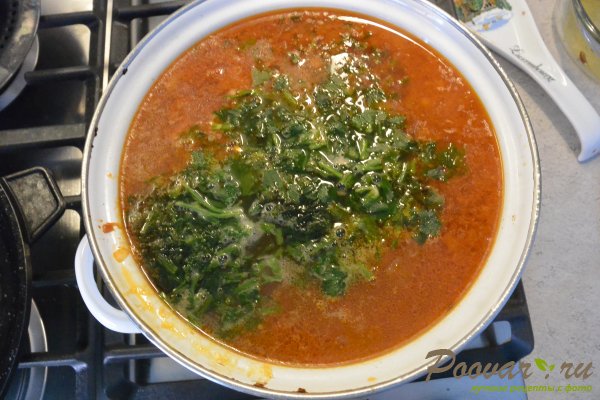 Суп рассольник с рисом и солёными огурцами Шаг 16 (картинка)