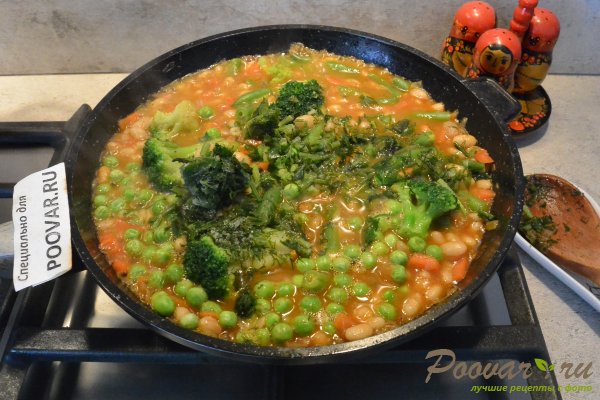 Фасоль с овощами на сковороде Шаг 7 (картинка)