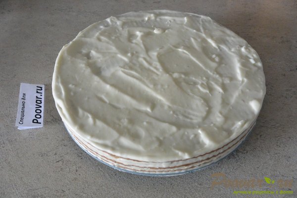 Торт из вафельных коржей с кремом Шаг 17 (картинка)
